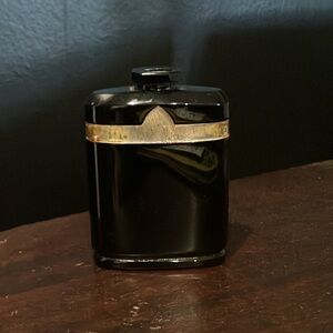 Vintage Caron Nuit de Noel Baccarat Style Black Amethyst Glass Perfume Bottle